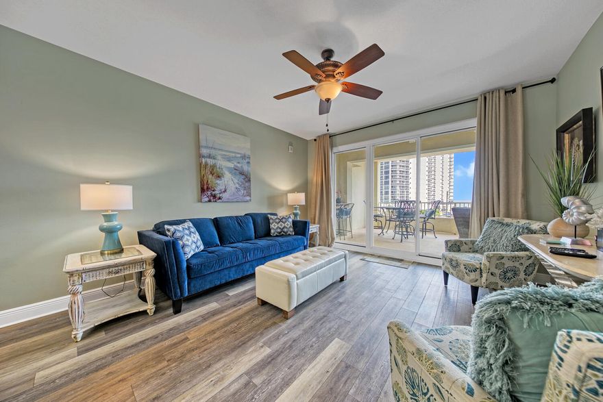 Beautifully Decorated ''Lowest Priced''  2 bedroom 2bath condo ''Completely Furnished'' in Ariel Dunes 1This condo features 9ft ceilings, granite counter tops, updated kitchen with new flooring(2019)This unit has  a HUGE Balcony(30x15) overlooking the pool and Gulf!  This is a Great Investment Opportunity with over $29k on the books ready for the new investor or this would also make the perfect 2nd home. Amenities include 2 huge pools (1 heated during winter months), gym, onsite restaurant, and much more.