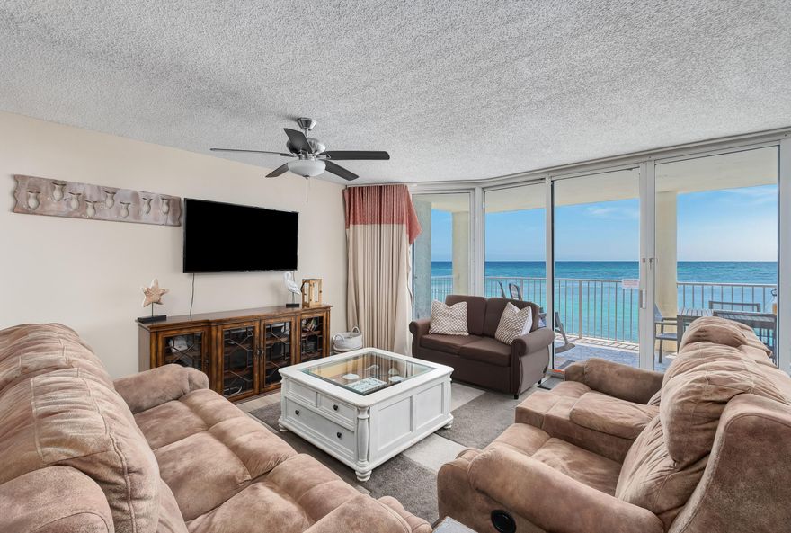 $110,000 in projected annual rental income based on actuals from a similar unit!Long Beach Towers unit 1206 is a corner unit in the highly sought after ''six stack'' which is the only Western Sunset facing corner stack and offers extra privacy, extra balcony space, and an idyllic view of the sunset due to its unobstructed western view corridors. I personally think the twelfth floor offers one of the best experiences in the building because it's high enough to avoid noise from the pool and low enough to still capture the perfect views of the beach where you're looking out at the water instead of craning your neck to look down at it. This unit has a tastefully renovated kitchen to include beautiful granite countertops & stainless steel appliances. The unit also has a built-in wet bar. The floor plan also offers a generously sized guest room that could be considered  a second master suite with its own private balcony. The kitchen and living room have water views as do all three bedrooms.

Long Beach Towers is a rental friendly resort located in Panama City Beach. It's always in high demand due to its stellar rental returns and close proximity to sporting complexes, conference centers, shopping, dining, and entertainment options as well as being a short drive from a major regional airport