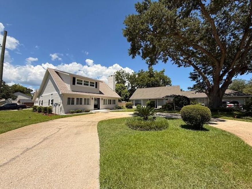 This spacious, estate-sized property offers nearly half an acre of beautifully landscaped grounds on a corner lot with a front, Circular Driveway PLUS an Oversized Driveway to the 2-Car Garage! Plenty of room to park an RV!  LARGE POOL to Enjoy the Florida Summer! Enjoy peace of mind with a  brand  new 2025 Roof!  2021 HVAC, and Water Heater, plus brand new high-impact, energy-efficient storm windows! Inside, you'll find 4 bedrooms plus an office and 2.5 baths. The main floor features a large eat-in kitchen, breakfast room, formal dining room, and a spacious living room with a wood-burning fireplace. Two bedrooms, an office, a full bath, and a large laundry room with utility sink are also on the first level, along with a mudroom-style pool bath and covered walkway to the oversized garage. Upstairs, the Master Bedroom includes built-in dressers,two closets, and a large walk-in closet. The second upstairs bedroom also features built-ins and a vanity area, plus a large open loft for added flexibility. Step outside to your private Florida oasis with a resurfaced Gunite pool, covered patio, lattice-covered pump house, and lush landscaping that includes a pecan tree and two fig trees - ideal for year-round entertaining!  The detached 22x22 garage includes an additional 22x12 workshop or storage space, perfect for hobbies, tools, workshop or home business use.
Seller will consider financing with $50K down, good credit, good qualifications - call for details.  Don't miss your chance to own this rare, versatile, and beautifully maintained property. Come home to Florida and to a home full of endless possibilities! 
