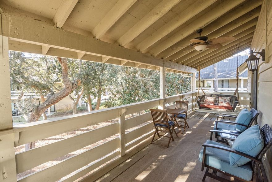 Rare three bedroom with vaulted ceilings with large wood beams, open floor plan, washer and dryer, sold furnished and rent ready! Seascape is a great community nestled between the gulf of Mexico and highway 98. Amenities include five swimming pools, golf, tennis courts ,bike rentals, basketball half courts, lakes and steps from the largest private beach around.. enjoy shopping, entertainment and dining right around the corner in the Towne Center without leaving the resort.Seascape Master Association $885.32 quarterly dues, PH 1 $1409.35 dues paid quarterly