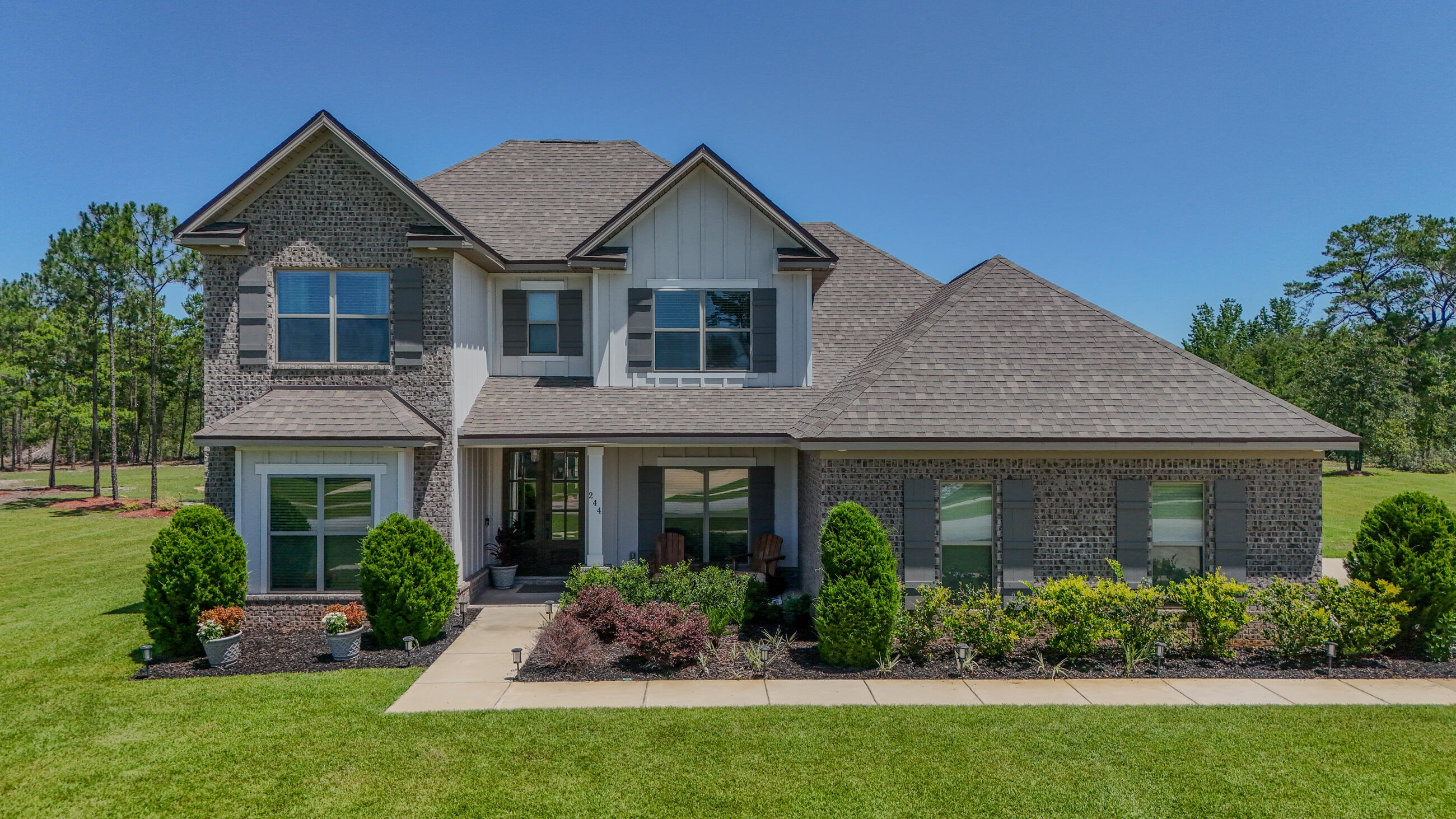 Welcome to 244 Coastal Breeze Drive--a beautifully crafted 5-bedroom, 3-bathroom home built by Truland Homes, situated on an expansive 1.51-acre lot in the sought-after Windswept Estates golf community. Designed with comfort, elegance, and functionality in mind, this home offers an exceptional floor plan ideal for families of all sizes.As you enter, you're greeted by a large open foyer with soaring ceilings that create an airy, welcoming ambiance. The main level features a spacious primary suite with an upgraded ensuite bath and walk-in closet, along with a second large bedroom and full bath--perfect for guests or multigenerational living. A formal dining room adds a touch of sophistication, while the oversized family room with a cozy wood-burning fireplace invites relaxation. The chef's kitchen is a standout, showcasing quartz countertops, abundant cabinetry, and a layout that seamlessly connects to the main living areas-ideal for entertaining. All bathrooms and the kitchen are finished with sleek quartz surfaces, and the home features upgraded flooring in the living areas and primary bedroom.
Upstairs, you'll find three generously sized bedrooms, each with large walk-in closets. Smart design details include a laundry room on the main floor, under-stairs storage, and thoughtful flow throughout.
Property Highlights:
Built by respected builder Truland Homes
5 bedrooms, 3 full bathrooms
Primary suite and guest bedroom on main level
Quartz countertops throughout kitchen and bathrooms
Upgraded flooring in main living areas and primary bedroom
Wood-burning fireplace
Walk-in closets in all bedrooms
1.51-acre lot with room for pool or outdoor expansion
Located in gated Windswept Estates with golf course, pool, playground & more
This home checks every box-comfort, space, craftsmanship, and a location in one of Freeport's premier neighborhoods.