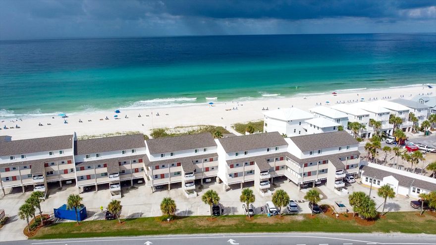 Check out this rarely available, Ramsgate Harbour GULF FRONT condo!!! Unit 59 is a completely updated condo on the far west end of Front Beach Road adjacent to Carillon Beach. The low density beaches of west PCB and the incredible proximity to 30A makes this location extra special! Encompassing 2 stories, this unit offers 2 bedrooms/2.5 bath with updates galore, windows overlooking the gulf and 2 separate balconies to further capture the view. Strong vacation rental potential or would make a superb vacation residence. Unit being sold furnished minus some exclusions.