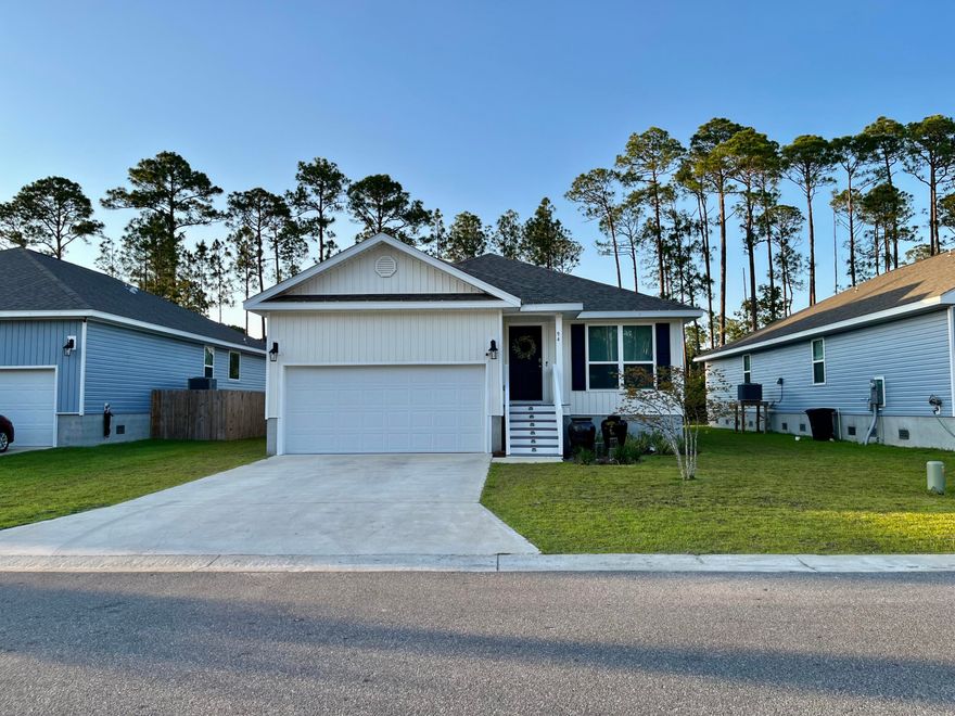 Beautiful 4 bedroom/2 bathroom home just minutes from 30A! Head to the beach or enjoy Florida living on the covered back porch. This floor plan lives like a much larger house! The kitchen has plenty of storage and stainless steel appliances. Enjoy easy maintenance with  vinyl flooring throughout common areas. The large master suite has a double vanity and walk-in closet. Smart home technology features a Kwikset keyless entry, Skybell doorbell, automated front porch lighting, and Quolsys touch panel. Schedule a showing today!