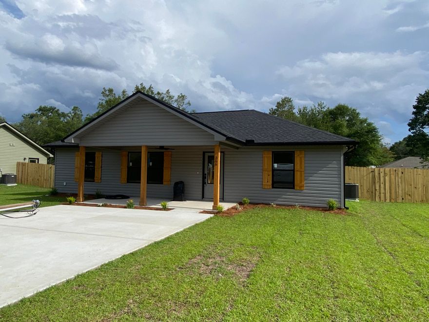 Set on nearly a quarter-acre, this move-in-ready home offers the ideal mix of modern features, low-maintenance living, and peaceful surroundings. You'll love the charming curb appeal with a covered front porch, cedar-wrapped posts, and a warm cedar-clad ceiling, an inviting space to enjoy your morning coffee or unwind after a long day. Inside, the open-concept layout feels bright and spacious with vaulted ceilings and durable Luxury Vinyl Plank flooring throughout, perfect for busy lifestyles and easy upkeep. The kitchen is designed for both style and function, featuring quartz countertops, soft-close cabinets, a stainless farmhouse sink, and all stainless steel appliances included so you can start living from day one. Cont... The private primary bedroom offers a relaxing retreat with a walk-in closet and an ensuite bathroom complete with double quartz vanities, custom-tiled walk-in shower, and beautiful tile flooring. Two additional bedrooms offer plenty of room for guests, a home office, or a growing family. With thoughtful design, modern finishes, and a quiet location just minutes from town, this home is a smart and stylish choice for those looking to downsize or first-time buyers. Don't miss this opportunity, your next chapter starts here!
Road is scheduled to be paved in 2027.