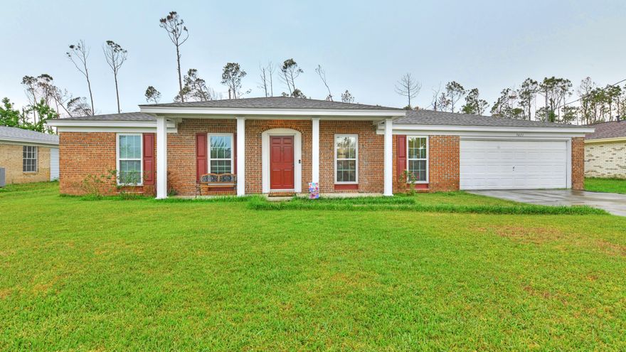This 3 BR / 2 Bath brick home is the perfect move in ready home. See it today before it goes under contract. Regularly maintained and expanded with a 200 sq. foot multi purpose room, this is a pristine starter or move up house. Screened porch with direct gas line to the grill and 2 car garage with cabinets finish off this centrally located family home. All major components of the home have been replaced: roof 2018, windows 2018, HVAC 2016 (Carrier) , water heater 2018, carpet 2018 and painted inside and outside 2018. 12 X 20 storage shed stays.