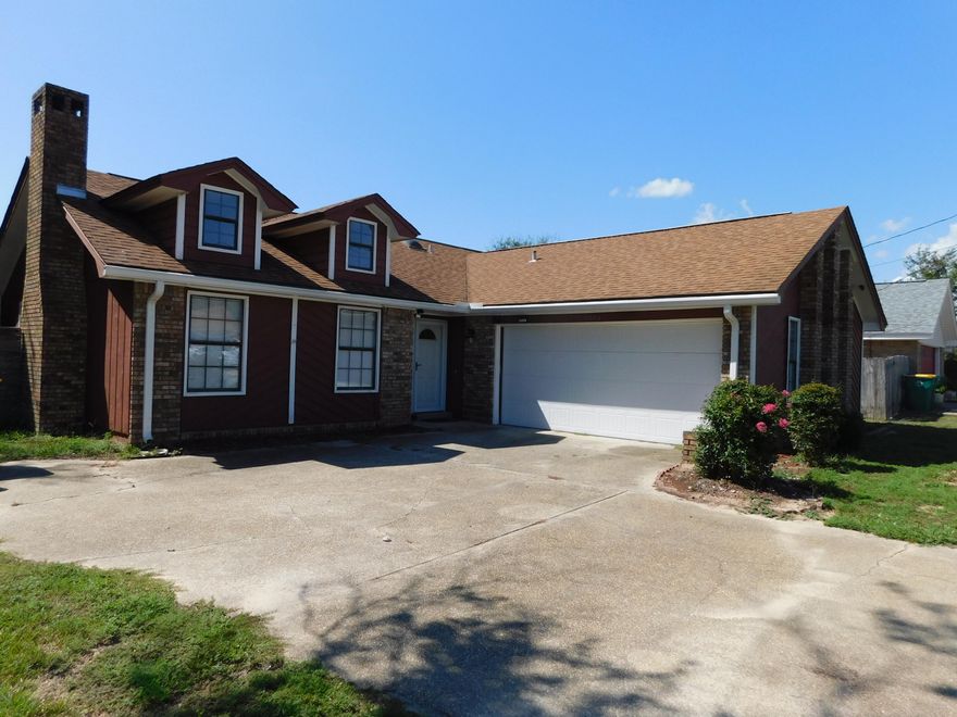 Great three bedroom , 2 bath home, just west of Hurlburt and minutes from shopping and beaches! This home has all the upgrades , granite in kitchen and baths, stainless appliances, beautiful tile floors and even a nice porch off the kitchen for those afternoon cookouts! This home has beautiful tile flooring throughout and a nice storm door on the front door! The yard is just under a quarter of an acre and is privacy fenced.All information deemed to be correct , buyer to verify