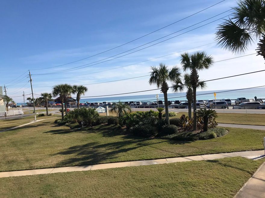 Blue Surf Townhomes has an incredible location on Scenic 98 just across the street from Pompano Joe's. Unit 25 has an exceptional layout and is just steps to the white sand beaches and emerald waters of the Gulf of Mexico. This gorgeous townhome has been completely remodeled with tasteful upgrades and an excellent rental history. Updates include a thoughtful kitchen design featuring granite countertops, custom cabinetry, and modern fixture & hardware finishes. This Blue Surf Unit has been professionally decorated with a beach flare that has proven popular with renters. The living room features a bar with mini-fridge. Additional features include updated bathrooms with custom tile shower/tub combos, and pinterest inspired bunk beds in the upstairs bedroom.