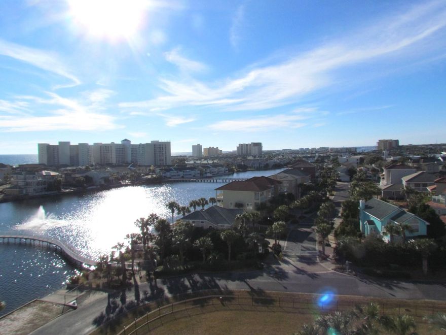 the vistas are incredible from this unit.Check out the views from the living room and master bedroom. Unfurnished but comes with Stainless steel microwave, dishwasher and refrigerator. unit comes with a washer/dryer, sorry no pets allowed per H.O.A.