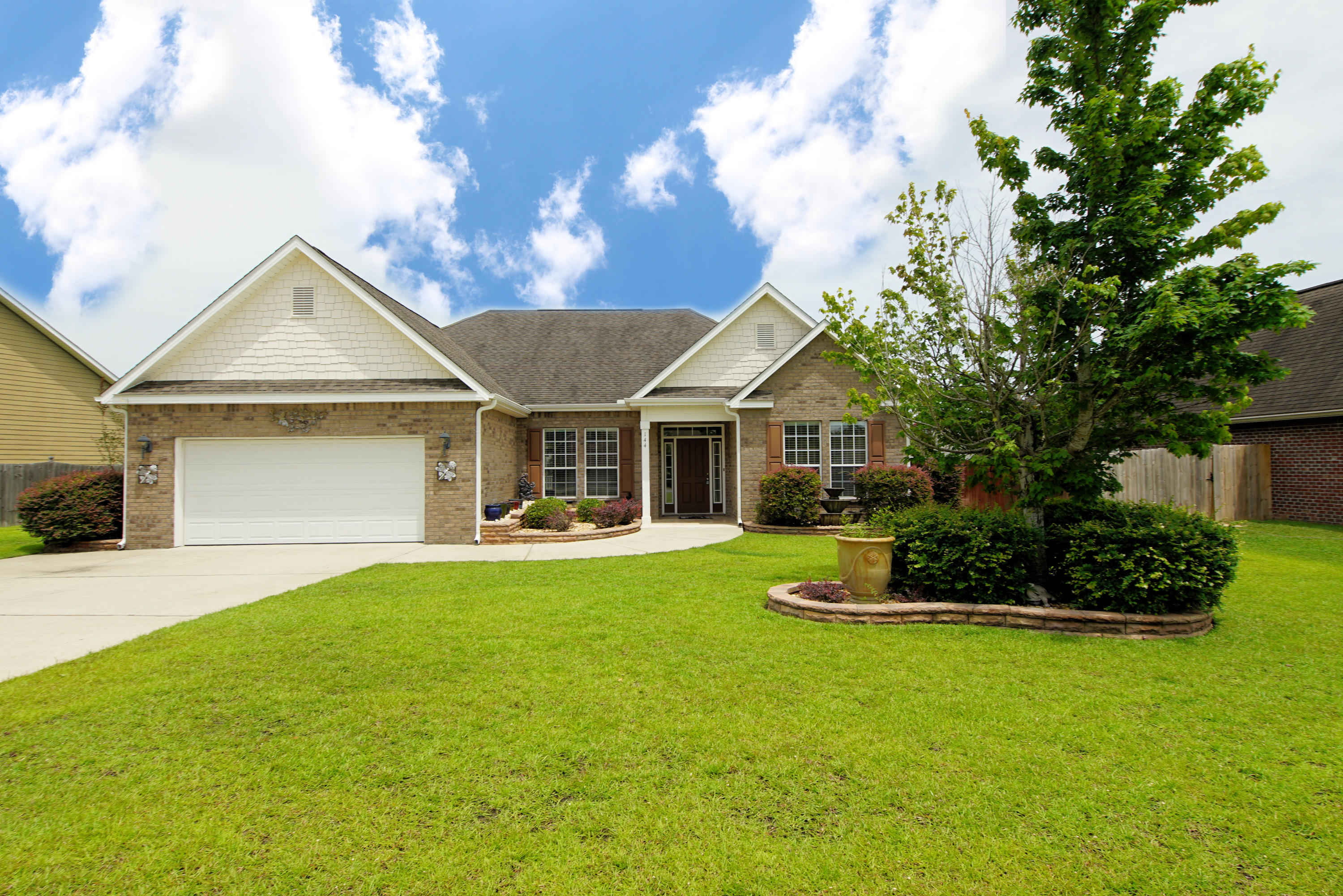 Immaculate, spacious home located in the highly sought after Rolling Ridge subdivision south of I-10. This 4/2 home has a split floor plan with high ceilings and an open layout. Beautifully upgraded kitchen with breakfast eat-in area. Lots of cabinet and counter space. Huge pantry. Central living area with vaulted ceiling. Formal dining room finished with crown molding and arched entryways. Master suite with trey ceiling. Large master bath complete with soaker tub, a separate walk-in shower, and walk-in closet. Tile floors throughout. 2-car garage with epoxy floor. Well manicured lot with sprinkler system, screened-in patio and deck. HVAC replaced in 2013. This is a beautiful place to call home in one of the most convenient locations in Crestview. Come see it today!