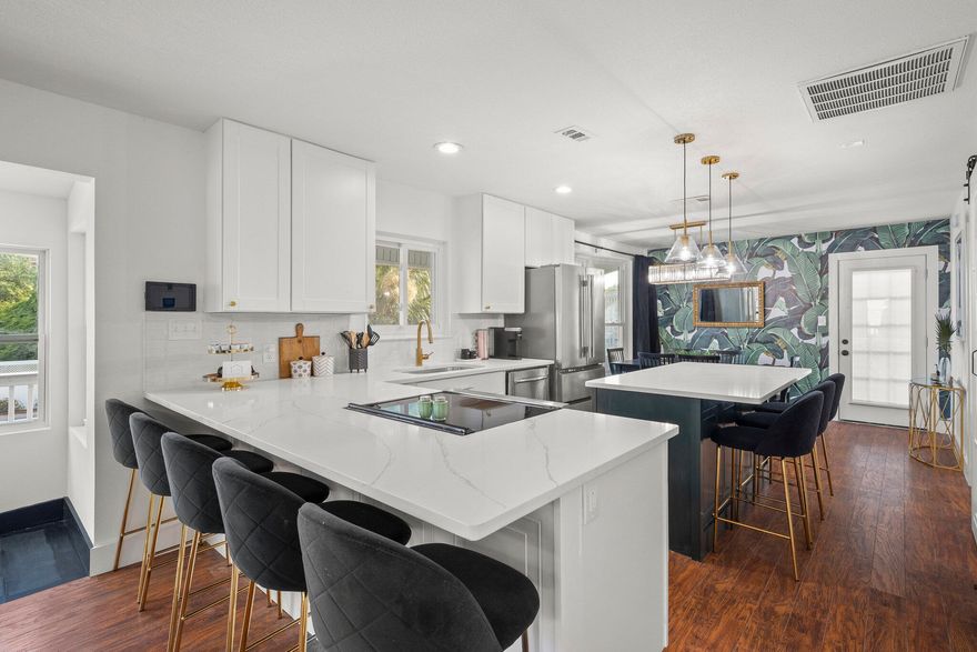 Enjoy this high-revenue investment property with $192k on the books for 2022 with 3 months to go! Buyer gets a turn-key & profitable vacation rental from day 1 in the coveted Frangista Beach community.  Nostalgia meets novelty at this fully renovated 6 bed/4.5 bath home with deeded beach access. This home, called the Beverly, is located on Hollywood Street and was professionally furnished and designed after the iconic Beverly Hills Hotel in LA with palm fronds, sea birds, rose-pink hues, black-and-white stripes, gold hardware, and other 1920s Hollywood details to create the ultimate retro-glam getaway for travelers looking to be within steps of this world-famous white-sand beach. Enjoy your private (and heated) swimming pool with plenty of off-street parking and sleeping space for 14.