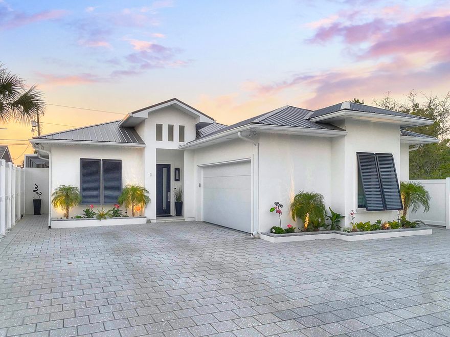 Discover a life of fresh air in this Zen-like villa . The moment you open the front door it feels like a secluded island retreat. The screened- in saltwater pool loggia is an extension of the main home, where indoor and outdoor living blends and time is measured by the rise and fall of the sun rather than the ticking of the clock. The villa is characterized by clean lines, fresh bright interior finishings and a palette which creates a calming atmosphere. Minutes from one of the most famous, untouched, unpopulated, and private dedicated beaches on the Gulf Coast,... this masterpiece is like no other. All interior living spaces are uniquely connected to a central outdoor atrium living area creating a symbiotic lifestyle. The main residence is masterfully designed offering a contemporary and private retreat, where the fusion of indoor and outdoor living comes alive.  Upon entrance to the villa courtyard, a private cabana studio offers a creative space for an office which doubles as a guest retreat, offering a built-in queen-sized Murphy bed and a one of a kind en-suite where floating vanities and custom mirrors offer guests a luxurious secluded space to rest after a day on the water. 
 
A private entrance to the villa's main living areas leads to a sun-filled open great room, where thoughtful consideration for both space and textures entertains the senses. The guest suite adjacent to the kitchen combines sensible comfort with luxurious textured wallpaper to create a separate haven.  The en suite bathrooms have a luxurious finish, echoing the floating vanities and finishes of the villa. 
 
Upon entering the kitchen, a neatly concealed workstation to a once-in-a-lifetime entertaining sink offers both convenience and indulgence.  Anchored by an oversized island with waterfall quartz countertops, the lustrous Italian kitchen cabinetry sores to the ceilings with a modern flair. Shelves lined with linen beckon the touch, while soft-closed cabinetry quietly whisper as the doors complement an Epicurean playground.  A professional suite of stainless-steel Bosch appliances stands ready for a dinner party, mere steps from the butler's pantry add further opulence to these luxury surroundings. Beyond the kitchen lies the great room, offering the ideal location for entertaining or warm family gatherings over the holidays. 
 
Step inside the master retreat with sumptuous interiors to find a stylish, luxurious space with soothing simplicity and functionality. Private access to the courtyard terrace through the light-filled French doors and plentiful windows highlight the space. Beyond are his and hers closets, providing ample storage space and a spa-like master bath with custom cabinetry and walk-in custom tiled shower offering the perfect balance of luxury and comfort.
 
Beyond the west entrance to the home is a garden piazza and dog run, and gated entrance to the villa grounds, complete with private outbuilding for your golf cart or beach toys. On the eastern side of the home is an oversized 2-car garage with custom built-in closet and cabinetry for the garage monkey in your home. A customized oversized water heater provides alternate cooling measures for the garage, while an oversized attic access conceals the homes HVAC unit above. 
 
Notable features of the home are: Loggia exterior, corrosion-resistant stainless steel ceiling fans; custom stone drive pavers; 10' ceilings,  8' solid-core doors throughout home; whole-home water softener system; outdoor shower; toe-kick lighting throughout kitchen and bath areas; recessed lighting with dimmers throughout home; permanent window treatments throughout the home, including black-out in bed and bath areas; Security system, sprinkler system. 

Conveniently located near all shopping, restaurants, Pier Park and 30A.This spacious villa incorporates within its floor plan open living spaces which flow easily from one to the other and which connect directly to the outside unlike anything the area has seen.