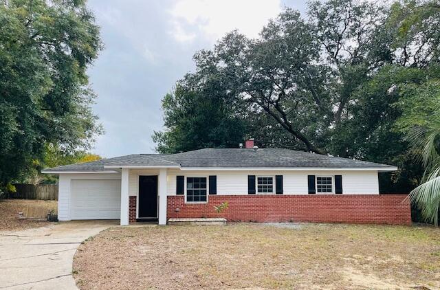 Welcome to this adorably cozy home at the back of a cul-de-sac in a great location! It is very close to Eglin Air Force Base and great schools, in a quiet and safe neighborhood. It has been updated with new flooring, fresh paint, stainless steel appliances, new cabinets and a brand new garage and shutters! The wiring, plumbing, water heater and HVAC are all new as well. The seller will also be installing a new roof prior to closing. There is a large equipment/work shed in the expansive backyard, with plenty of room for additions to the home, Don't let this one get away!