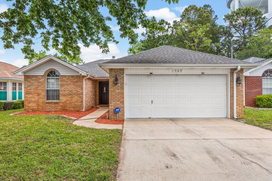 Move-in ready home located on a quiet cul-de-sac with fenced backyard, cathedral ceiling in living room, trey ceiling in large master bedroom with walk in closet. laminate flooring in spacious living room with fireplace.  There is a separate laundry area leading to a two car garage.  New hot water heater. Roof only 7 years old.  Nice patio out back with privacy fence for great entertaining.  This home is conveniently located to both Eglin and Hurlburt Field, Ft. Walton Medical Center, the Ft. Walton Golf course and University of West Florida campus.