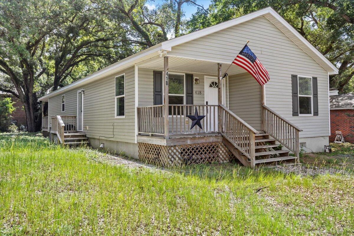 Check this one out!! Great starter home or investment property, great rental opportunity, and proximity to NAS Pensacola. 4 bedrooms and 2 full bathrooms in a great location! New flooring throughout, quiet street. Roof is 2022, HVAC is 2023, water heater is 2017. Easement behind the house allows walkable access to Bayou Grande.