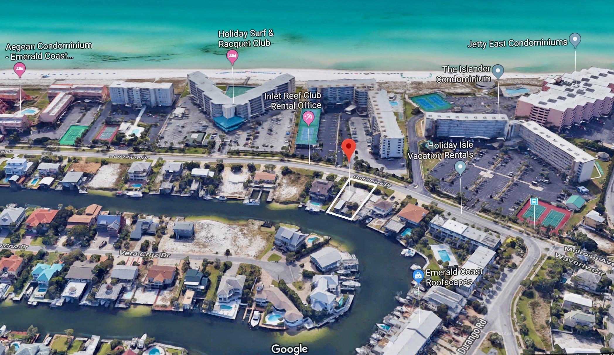 Large canal-front lot with almost 80 ft of deep water frontage on acclaimed Holiday Isle. This homesite offers the convenience and amenities of Holiday Isle plus Gulf views and beach access just across the street and 2 boat slips already in place allows you to live your dream of homeownership in the Southeast's premier vacation spot. Holiday Isle is a 2-mile long peninsula renowned for its beautiful beaches, fishing, and boating, and eclectic homes.