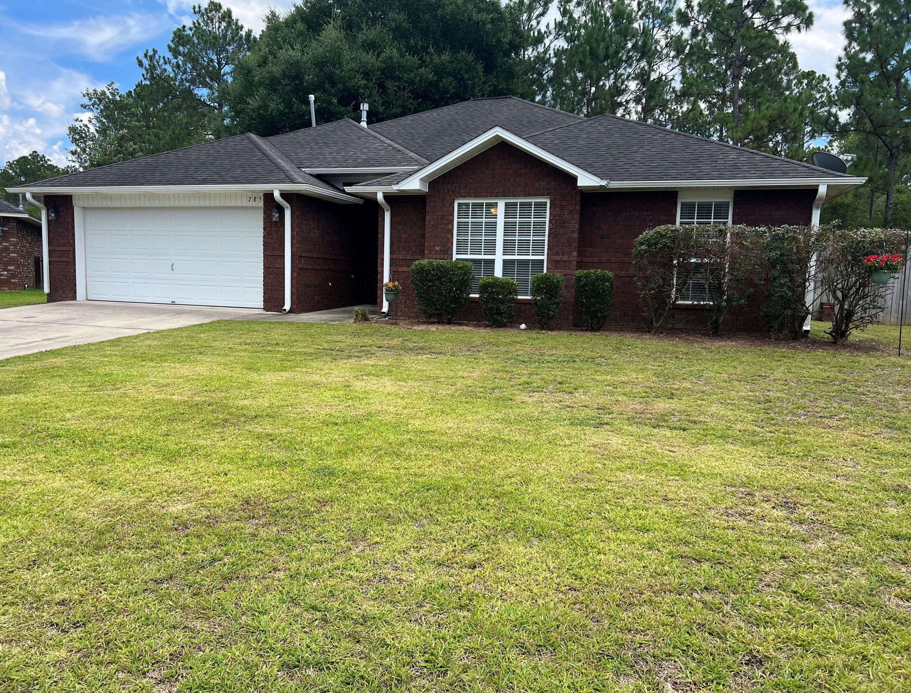 Professional Photos Coming Soon! This spacious brick home has 4-bedrooms, 2-baths located in the Millview Estates subdivision on Pensacola's west side. The thoughtfully designed floor plan offers comfortable living space and is ideally situated just minutes from NAS Pensacola, local schools, hospitals, and the sugar-white beaches of Perdido Key.Inside, you'll find an open layout featuring a large great room with ceiling fan, an inviting kitchen with builder upgraded cabinets, stainless steel appliances, pantry, breakfast bar, and a cozy dining area tucked into the corner. Split-bedroom design, with large master bedroom and en-suite complete with double walk-in closets, a garden tub surrounded by tile, a separate shower, & double vanity. The home has been well maintained over the years. The backyard offers wooded privacy and an oversized 22' x 10' covered back porch perfect for outdoor gatherings. Laundry is off the kitchen as you head into the garage.
This home offers comfort, functionality, and value in an established neighborhood don't miss your chance to make it yours.