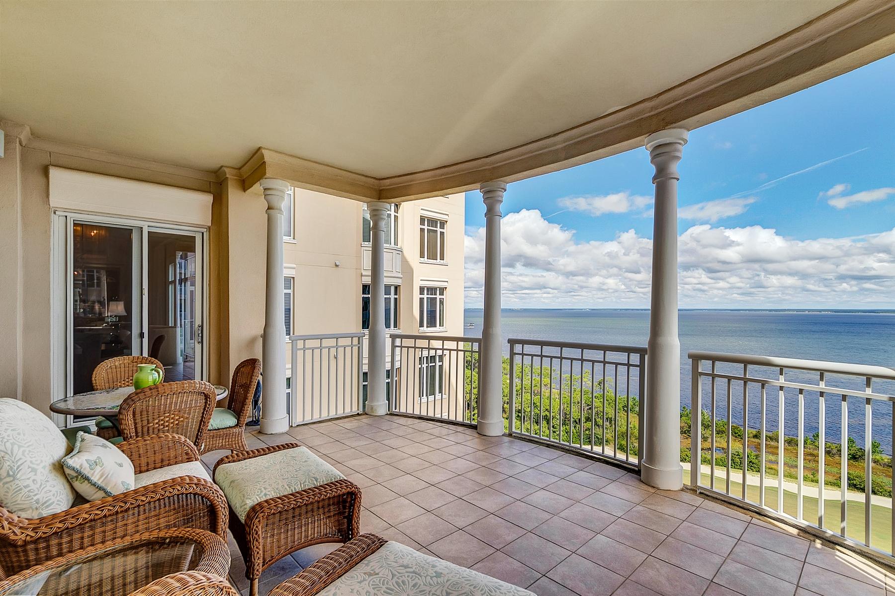 The residences of One Water Place at Kelly Plantation simply redefine condominium living. Stunning Choctawhatchee Bay views from this 14th floor unit in building III, which is considered one of the most desirable locations within the community. This particular unit is way beyond the ordinary and has been professionally decorated by award winning designer Kay Fant with the desire of being sophisticated, yet relaxing with a balance of color, texture, and most of all comfort. Upon purchase, the owner spent six months and $260K+ in embellishments to the unit. Private elevator entry leads you to a posh double foyer which welcomes you with a custom perching bench and an exquisite grand rendition of Birds of Paradise done by a local artist.