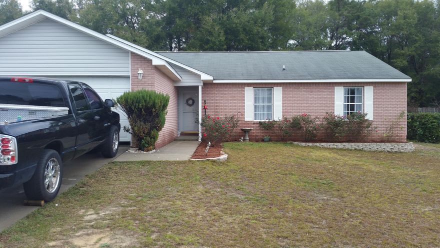 THIS IS A GREAT HOME THAT HAS BEEN VERY WELL MAINTAINED. THE OWNERS HAVE UPGRADED THE FLOORING THROUGHOUT THE HOME AND HAS ALSO ADDED A PRIVACY FENCE. IT HAS A TWO CAR GARAGE. THE BACK YARD IS A WONDERFUL PLACE TO RELAX IN THE QUITE. THE HOMES IN LOCATED ON CUL-DE-SAC SO NO THRU TRAFFIC. THE PROPERTY IS LOCATED ABOUT 25 MINUTES FROM EGLIN, 10-15 MINUTES FROM CRESTVIEW SCHOOLS, AND LESS THAN 40 MINUTES FROM THE BEAUTIFUL EMERALD COAST BEACHES AND SHOPPING.