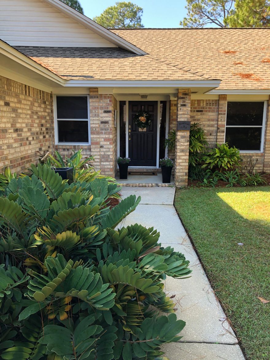 Home recently updated in established subdivision is move in ready. Renovated kitchen w/ bamboo flooring, built in pantries, counter depth stainless steel refrigerator, Bosch dishwasher, large sink, custom cabinetry & granite counter tops. Breakfast area has banquette with drawers beneath. Living room has wood burning fireplace and dining area includes bay window. Master bath has walk in closet, separate sinks, tub, separate shower, separate toilet room. Office and/or media room is directly off the living room. A vinyl pool with new liner in 2019, & concrete patio area outside screened porch big enough for a hot tub. The front and rear of home have energy saving tinted tempered glass windows and doors for privacy. Mature plantings, privacy fenced yard.