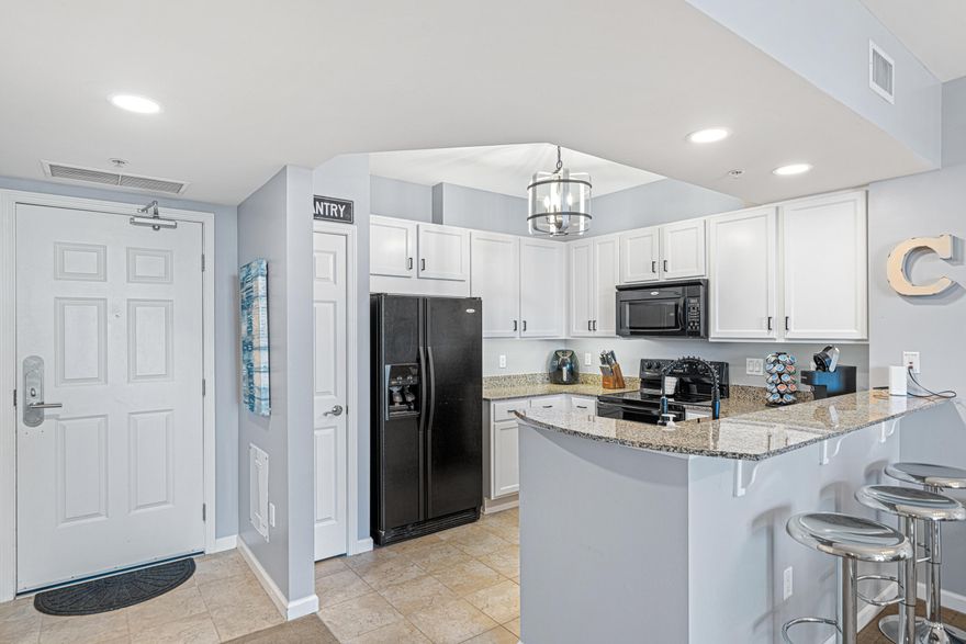 Welcome to your next investment property or coastal home at The Palms of Destin. This beautifully updated 2-bedroom, 2-bath condo is turnkey and ready for renters or a full-time resident. The owner has spared no detail getting this unit perfectly prepared, making it an ideal opportunity for immediate income or low-maintenance living.Big-ticket items have already been handled with a brand new HVAC, water heater, and washer/dryer combo in 2025. Additional updates include fresh paint throughout including kitchen cabinets, a new kitchen faucet, modern cabinet hardware, updated lighting, and a newer dishwasher that's only two years old. Thoughtfully decorated and fully furnished, this condo is ready to go...and all beach equipment will stay for future beachgoers to enjoy!The Palms of Destin is a true resort experience that draws tourists year-round. Enjoy the stunning lagoon-style pool with waterfalls and a splash fountain, grab a drink and bite to eat at the on-site restaurant and coffee shop, and stay active with a fully equipped fitness center. The community also offers pickleball, tennis and basketball courts, a playground, outdoor grilling area, and a seasonal shuttle to the beach. HOA fees include all utilities, even electricity.

Don't miss out on this stand out unit in one of Destin's most popular resort communities. This one will not last long. Schedule your showing today!