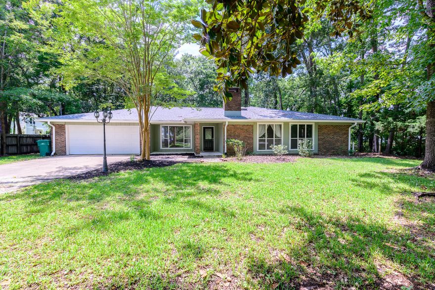 Enjoy a covered back porch on the beautiful brick home. Well maintained with brick walls on the interior, breakfast nook, corner brick fireplace, and a breakfast bar. Four bedrooms, and two and a half baths this home is available to rent the beginning of July.