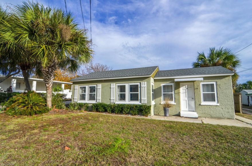 What a charming Laguna Beach property. 2 houses!The main block home is delightfully decorated with bright colors and has terrific visiting space and a large outdoor patio. The second block home (in the back) is currently being renovated. The beauty of this property is the awesome location and the potential for short term rentals. You can live in the front or the back home and rent the other. How sweet is that! Located on the first block of Laguna Beach on a large (75x125) lot-this is a grand investment. Golf Cart to the local beach market, the Carousel known for its wine cellar or the donut hangout (Thomas Donuts). Both are just blocks away.Pier Park is just minutes away going east and Carillon beach & 30A are just minutes away going west.Come enjoy the beach lifestyle today!