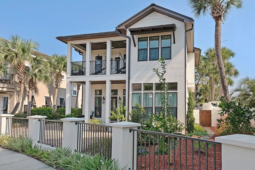 Ultimate craftsmanship meets relaxed beachfront living in this prestigious home within the gated community of The Village of White Cliffs. Custom wood flooring and cool coral tiling are just some of elegant features of this home. The harmonious open plan living space is centered on the state-of-the-art kitchen, which is open to the den and private screened patio. .A recent addition adds a private bedroom, bunk and bath. The well-planned design of this captivating home lends itself to versatility. It has a convenient guest suite on the first floor while the second floor master suite includes sumptuous 'his' & 'hers' master bathrooms