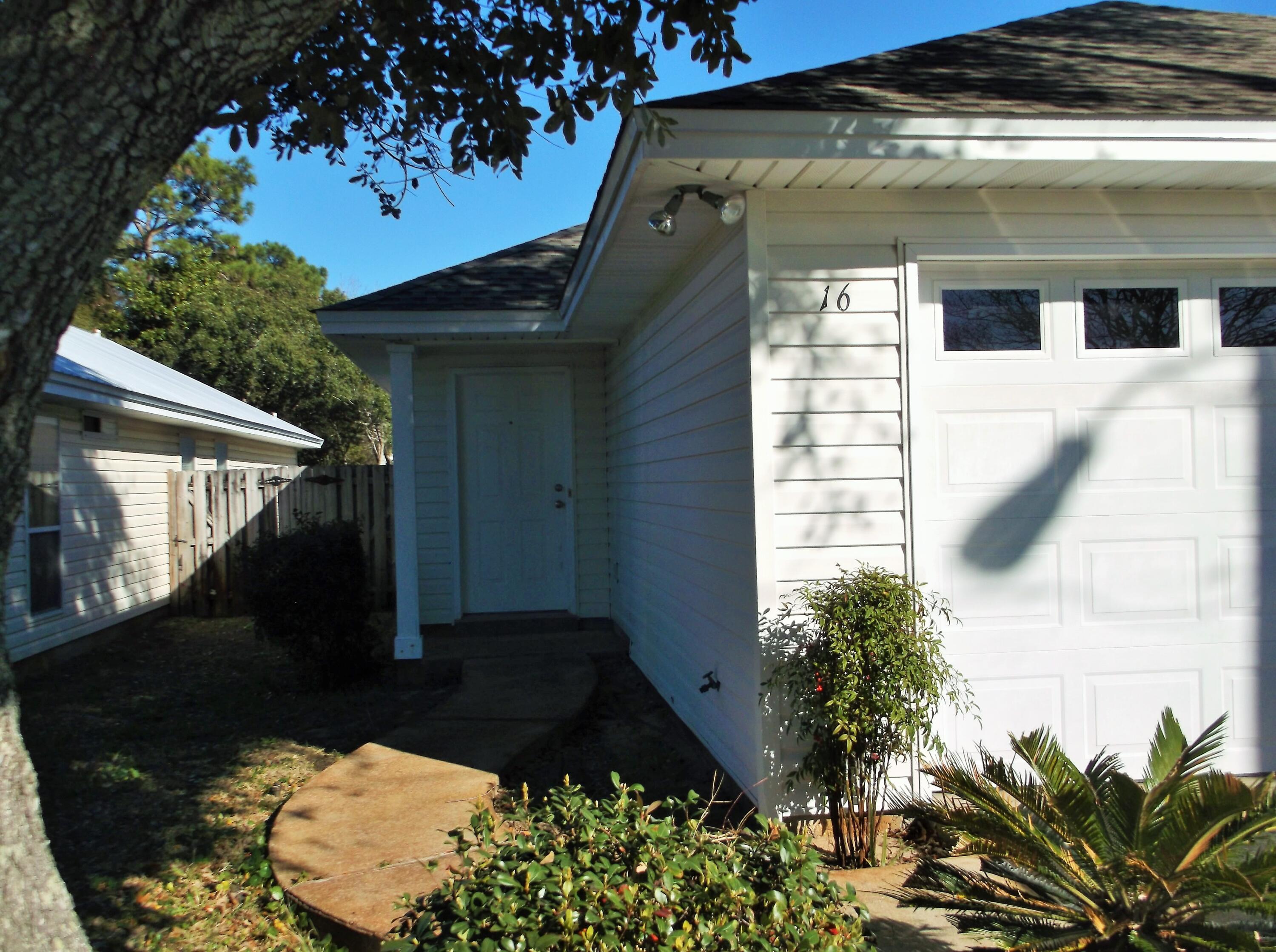 Shalimar Cottage in neighborhood with a private community park with a walking path for exclusive use of subdivision occupants. Interior walls, doors and baseboards have been painted along with the interior of the garage. Open floor plan, living room with vaulted ceiling. Primary bathroom has a garden tub, double vanity & walk in closet. New roof Sept 2022; HWH 2019.