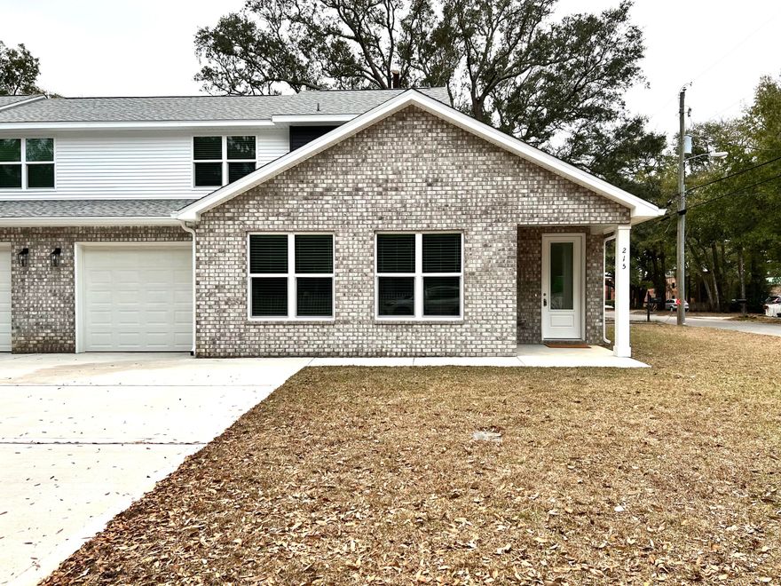 Stunning NEW townhome in the heart of Niceville! This sparkling townhome offers an open floor plan in the main living area.  Lots of windows to allow an abundance of natural light. Energy efficient unit with extra insulation will be easy on your power bill. Upgraded tile and LVP flooring throughout. Kitchen features beautiful quartz counter tops surrounded by elegant cabinetry. Subway tile backsplash and new stainless appliances finish off the clean crisp look. Downstairs master suite boasts a spacious bedroom and bath fit for a king! Grand walk in shower and quartz counter tops showcase this bathroom. Two additional bedrooms upstairs share a Jack and Jill bathroom. Plenty of closet and storage areas make this townhome an ideal place for you and your family It is all topped off by a 1 car garage Owner will consider pets with restrictions. Any pet must be spayed/neutered, housebroke current on all shots. Requires a non-refundable pet fee. Any person 18 years old or older must apply separately. Tenants required to carry renter's liability insurance. New Washer & Dryer provided but not warranted. Ice Maker new but not warranted.