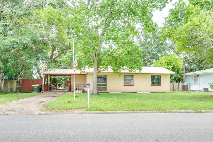 Well maintained florida cottage in the heart of Fort Walton beach. This home is located in a quiet neighborhood close to bases, schools and the beach. Property has been well maintained with a large fenced back yard and lawn building and very economically laid out.