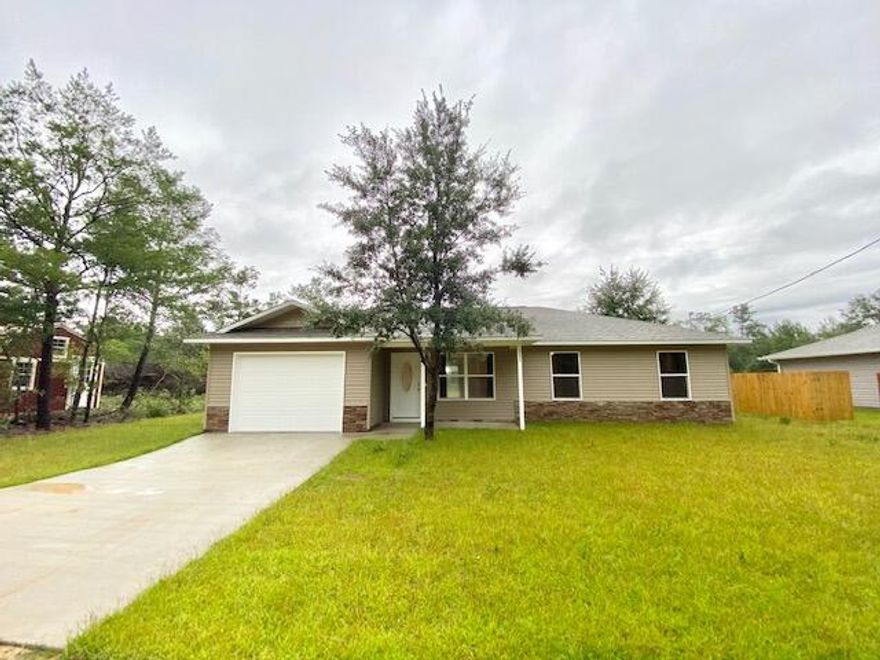 Available October 9!Welcome to this charming 3-bedroom, 2-bathroom home located in Defuniak Springs, FL. As you step inside, you'll be greeted by the stunning tile flooring that runs throughout the entire house, adding a touch of elegance to every room. The spacious living room provides ample space for relaxation and entertainment, making it the perfect gathering spot! The beautiful wood kitchen cabinets offer both style and functionality, providing plenty of storage space for all your culinary needs.Pets Considered with Owner Approval!**Carpet cleaning & Admin Fee charged (if applicable)**See more for info on Benefits Package!Tenant to verify all data. Please contact Sound Choice Real Estate to schedule a showing- 850-389-8533.