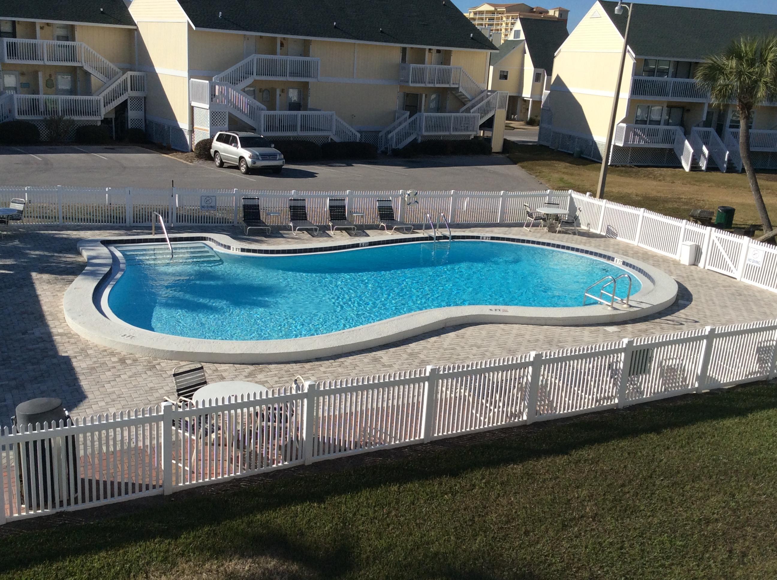 MINIMUM INVESTMENT!! MAXIMUM ENJOYMENT!! Nice studio condo with a large extended deck overlooking the studio pool area and lawn.Just a short walk to the beach and numerous SPC amenities,this condo would be a great investment property or owner's second home.Beautifully furnished and with a good rental history anything at this price is a great deal!!SPC is a medium density resort style property occupying 43 acres in the heart of downtown Destin.Favorite amenities include 1100 ft of beachfront with seasonal beach service and snack bar,5 pools,6 tennis courts, canal docking by reservation and availability, marina for long term boat slips and the favorite par 3, 9 hole pitch and putt golf course.All this within walking distance to numerous additional area attractions.Interior photos coming soon