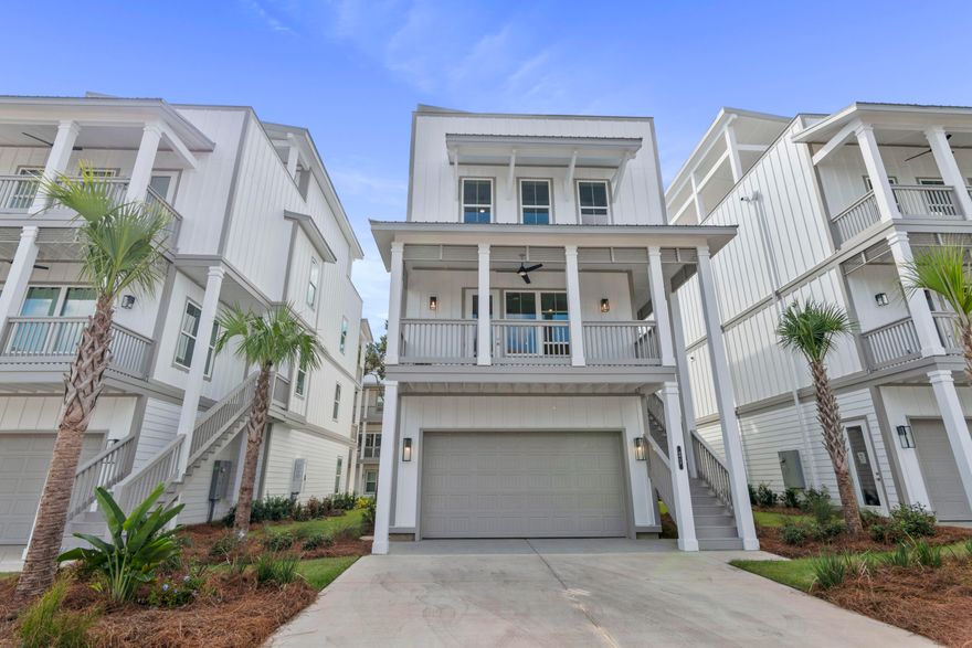 **Up to $40k Flex Cash available on this particular home!! Welcome to Twin Palms, one of Inlet Beach's premier coastal-modern rooftop communities. Schedule your private showing today and experience the spacious floor plan and breathtaking rooftop terrace views firsthand. Paradise awaits when you make Twin Palms your new home. This South Walton gem offers the perfect blend of luxury and family-friendly living, ideally located just steps from 30Avenue, the Gulf, and the charming town of Rosemary Beach. Unwind in a private cabana by the community pool, soak in the coastal breeze, and enjoy the laid-back elegance of one of the area's most sought-after neighborhoods. **Photos are not of actual listing, but to show what finishes and floor plan will look like. Home does not come furnished.**