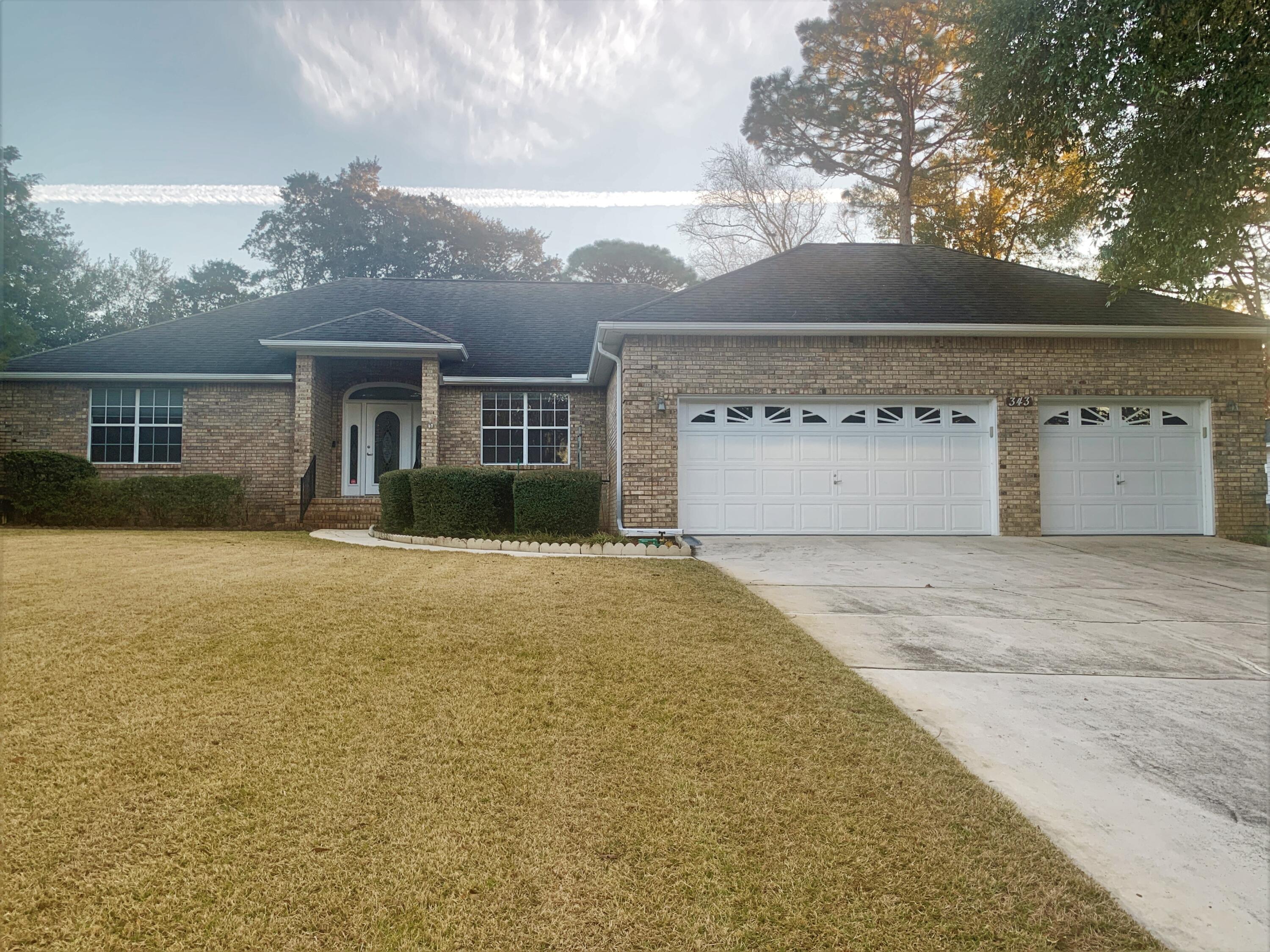 Spacious 3 bedroom 2 bathroom home in beloved Rocky Bayou! Large master suite with tub, shower, and walk in closet. Wood flooring and tile throughout all common and wet areas. Screened in patio for bug free enjoyment. The 3 car garage also features workshop space as an added bonus. Monthly lawncare included. Pets allowed on case by case basis with $500 non-refundable pet fee. Give us a call today!