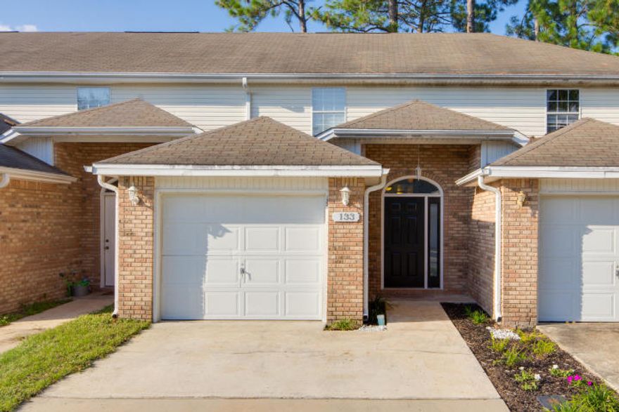 AVAIL: 12/11. SECURITY DEPOSIT = $1,695. NO PETS/SMOKING. Beautiful 2/2.5/1 townhome that is close & convenient to Hurlburt Field AFB! Entering the home, you are greeted by tile flooring all downstairs. Open floor plan great for entertaining! The kitchen features stainless steel appliances, a breakfast bar & pantry. 1/2 bathroom downstairs for guests doubles as the utility room. Upstairs are the two master suites, which are carpeted. Off back is an open patio w/ a privacy fenced backyard. All electric! Lawn care & garbage is included in the rent. Sit back & relax & truly enjoy your home, sweet, home.