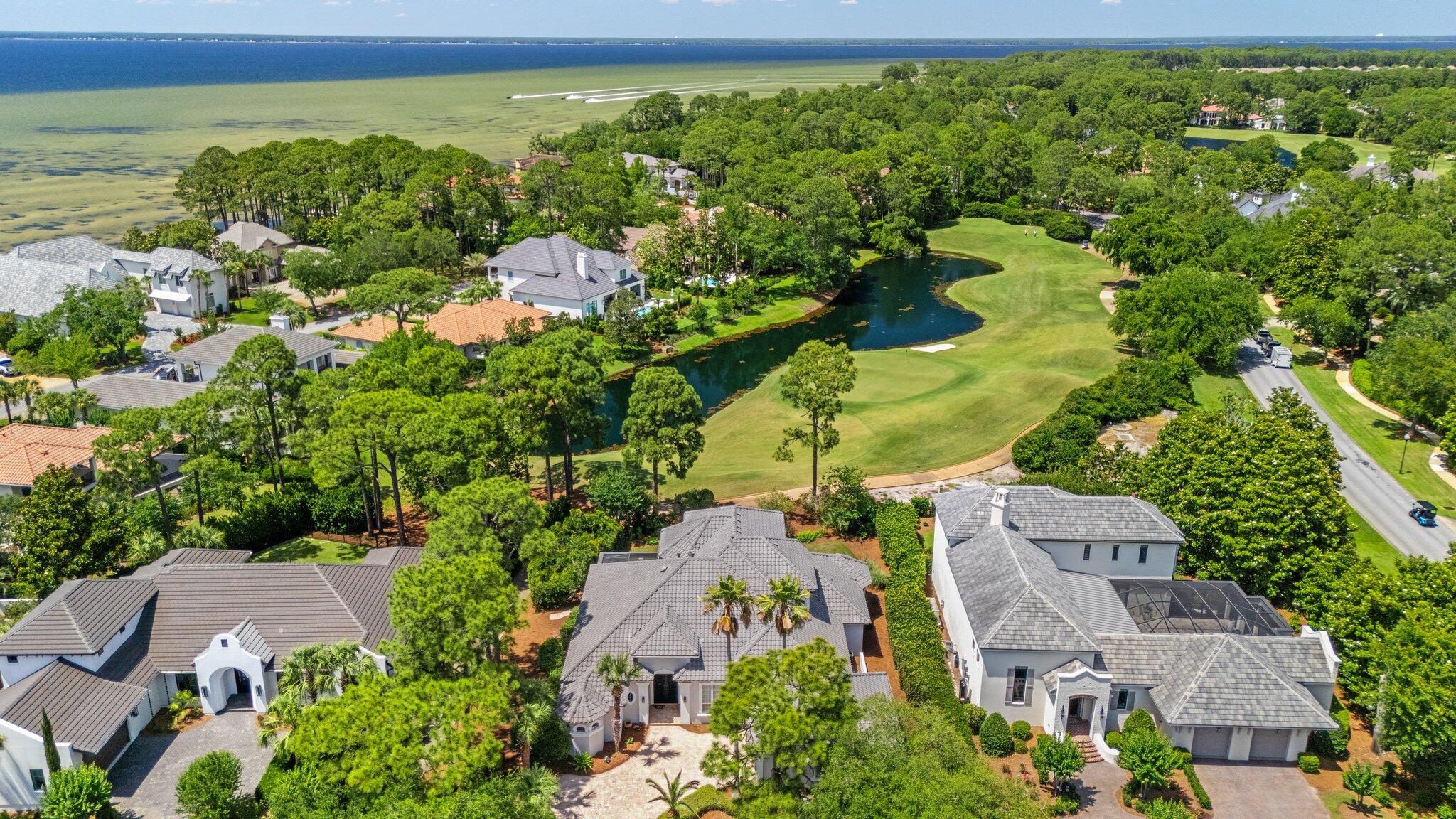 Charming home in Burnt Pine offered for sale. This 4 bedroom, 4 bath residence in the exclusive Burnt Pine neighborhood of Sandestin is a must see. The spacious floor plan is complemented by high ceilings resulting in a very comfortable living space. The main level features the kitchen, dining and living areas with 2 bedrooms, a spacious office and 3 full baths and a very cool wine cellar. Upstairs has a living area,2 bedrooms and a full bath with spacious porches overlooking the 12th green of the golf course. The screen porch has an awesome grilling area and ample room to entertain. Lastly, the garage is well oversized to handle 2 cars plus a golf cart! Showing by appointment only.