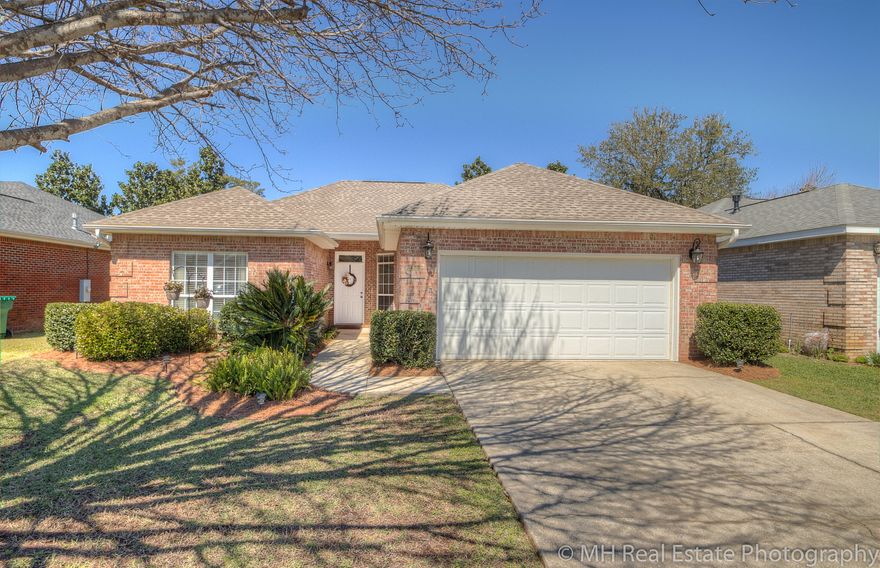 Great home in a wonderful neighborhood. The home features 3 bedrooms, 2 baths with a fenced back yard. The master bedroom is spacious and has lots of natural light. The living room features a vaulted ceiling and opens via french doors to the back patio and fenced back yard. There is new wood look laminate flooring throughout the main areas and updated knobs and hardware throughout. The kitchen features large 42'' white cabinets and new counters and stainless steel appliances. Gas water heater replaced 2/2015 and new HVAC system within 5 years. New DIMENSIONAL SHINGLE roof in June 2015. Call today to see this home.