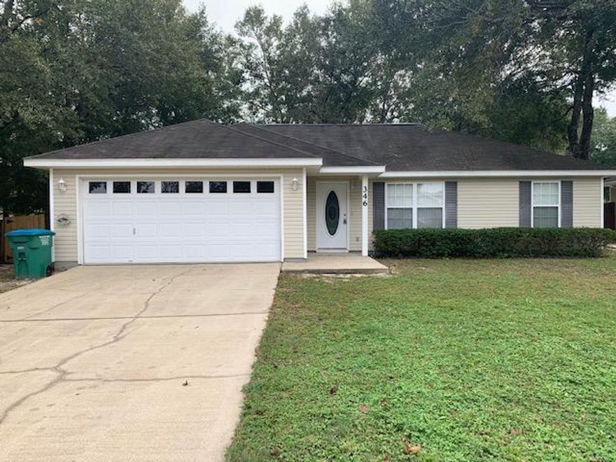 BRAND NEW ROOF 9/21. NEWER LUXURY VINYL PLANK FLOORING & PAINT THROUGHOUT! All electric! Home features a nice open floor plan with vaulted ceilings, inside utility room & a split bedroom plan for extra privacy. Great master suite with trayed ceilings & walk in closet in the bedroom & an oversized tub in bathroom (jacuzzi jets do not work). Back patio is open for relaxing/entertaining & is privacy fenced. Very well kept. You will be proud to call this your HOME SWEET HOME! Please have offer accompanied by loan letter or POF. Call to see today!