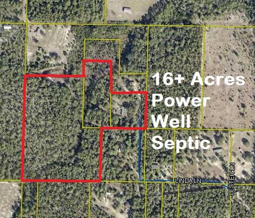 UPDATE: PRICE REDUCED! 3 parcels totalling approx 16.03 Acres.This property is 2.06 Acres parcel #24-3N-20-28000-006-0066. Property has power pole, well, and septic in as-is conditions. Mobile home property is included but of no value. Properties will only be sold together.This property price ALSO includes MLS 961437 which is 2 parcels of land consisting of approximately 13.97 acres with at least one flowing creek and pond features. Parcel 24-3N-20-28000-006-0062 is showing 2.97 acres and parcel 24-3N-20-28000-006-0090 shows 11 acres on the county website.