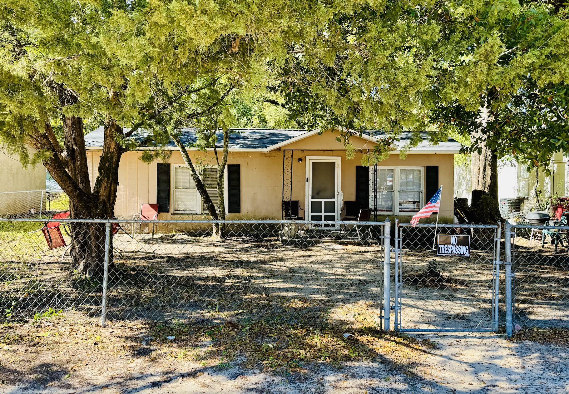 New Roof!  Starter home or investment property one street off Hwy 85/S. Ferdon.  Indoor laundry. Currently rented for $900 per month. Fenced lot.