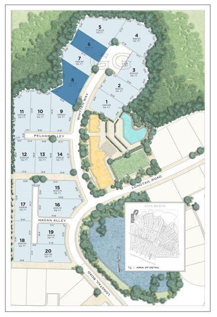 The Phase 4, GG Block section of Alys Beach will be a neighborhood where nature dominates the scene and weaves its way through a varied collection of picturesque homes organized around an expansive wetland park and nature preserve. The collection of cottage homes and gardens embraces the adjacent nature preserve and wetland park. The neighborhood streetscape is characterized by a reflective canvas of undulating white garden walls that open into landscaped courtyards and gardens -- all set against a variegated assortment of the green and gold textures of the rugged natural setting. A neighborhood that is a bit more ''country'' than ''town.''