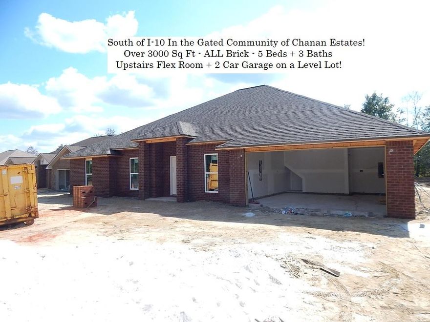 South of I-10 in the GATED Community of Chanan Estates. SHORT COMMUTE TO 7TH GROUP AND EGLIN AFB. Brushed Nickel/Chrome Finishes. Buyer to verify Measurements as changes can occur during the construction process. Buyer to verify schools & the Measurements were taken from the floor plan and the buyer should satisfy themselves as changes can occur during the construction process. The lot measurements were taken from the Okaloosa County Property Appraiser's website and/or plot plan/map. CCRs are available at http://chananestates.com. Appliances include: Stainless Smooth-Top Range, Dishwasher, & Over the Range Microwave. The extended HVAC Warranty requires the buyer to register the equipment within 90 days from the date of closing.