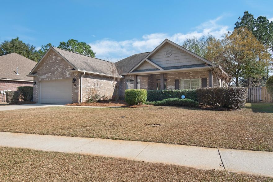 Gorgeous 3 bedroom 2 bath home located in Symphony of Hammock Bay. This home has a split floor plan, covered front porch, covered back porch, and a premium water front lot. Many features include: Shiplap, Gas fireplace, Granite counter tops in kitchen & baths, Gas stove, Master bath soaking tub, His/Hers closets, Trey ceiling in master, Lorex 8-camera security system, Shed, Alexa-enabled switches, and Upgraded lighting throughout. Hammock Bay's amenities include: 3 pools, new large gym with lots of equipment, tennis & pickle ball courts, dog park, clubhouse, theatre room, putting green, dock at the bay, walking/biking trails and more!