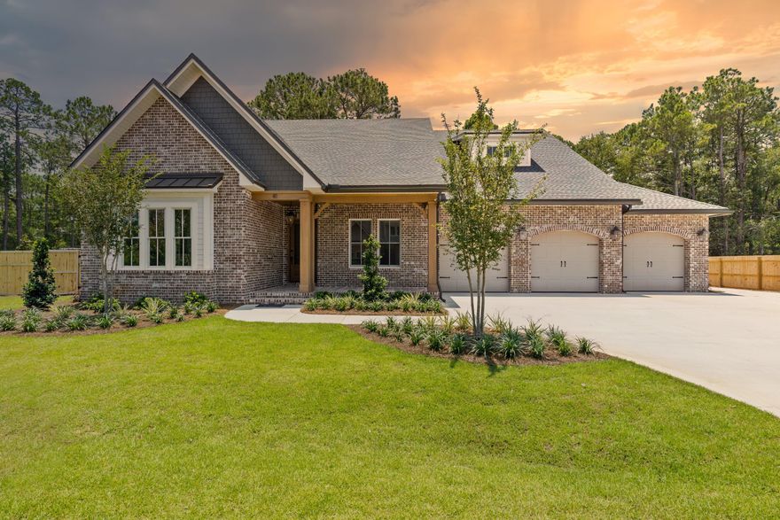 Gated community with 1/2 acre lots and access to Mussett Bayou.  Spectacular Randy Wise Home with everything your buyer would want 4 minutes to the beach and 4 minutes to the bay.  3.5 car garage.  Space to keep your boat at home.  Wood floors, Cambria quartz counters.  Furniture grade cabinets.  Huge outdoor living with outdoor kitchen and fireplace.  Pool plans available with fireplace as a backdrop.  Custom master bath with split vanities and closets.  Custom oversized shower and free standing tub.  Fireplace in living room with stunning views to yard.  Custom trim work throughout home.  Wolf and sub zero appliance package.  Large kitchen island with farmhouse sink and seating for 5.  This home is a must see for your clients..