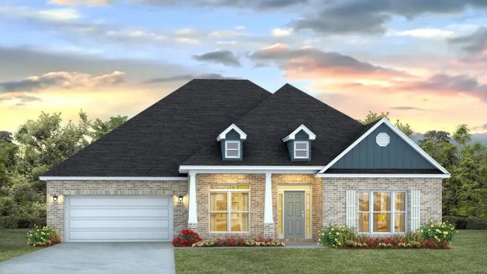 STUNNING NEW upscale construction in desirable Plantation Woods. The spacious McKenzie is a best seller with 9 ft. ceilings, stunning open design, trey ceilings, & a spacious 11 X 23 covered back patio. Kitchen features stainless steel appliances, large island bar, corner walk in pantry, & breakfast nook. Gorgeous Stone in the kitchen & baths. Upgraded carpet in the bedrooms & Engineered Vinyl Plank flooring in the rest of the home. The latest in upscale luxury flooring for an impeccable look throughout. Bedroom 1 features a trey ceiling, a beautiful adjoining bath with a ''separate shower, garden tub, double vanity'' & a nice study/flex room which is GREAT for a home office, or den. Lg. Lot Amazing Curb Appeal & a hard to find.