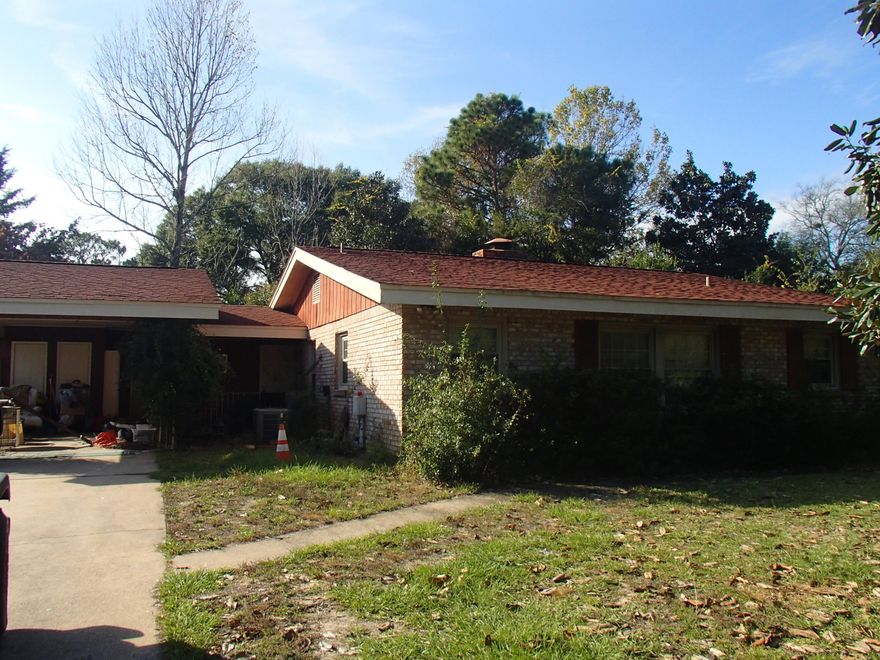 Great investment opportunity across from nearly million dollar waterfront homes. Brick home with great flip potential. Property sold As-Is. Flooring removed due to flooding damage from sewage grinder failure (since repaired). Potential for 3rd bedroom (currently lacking a closet). Rooms are not rectangular; buyer to verify all room and lot dimensions.