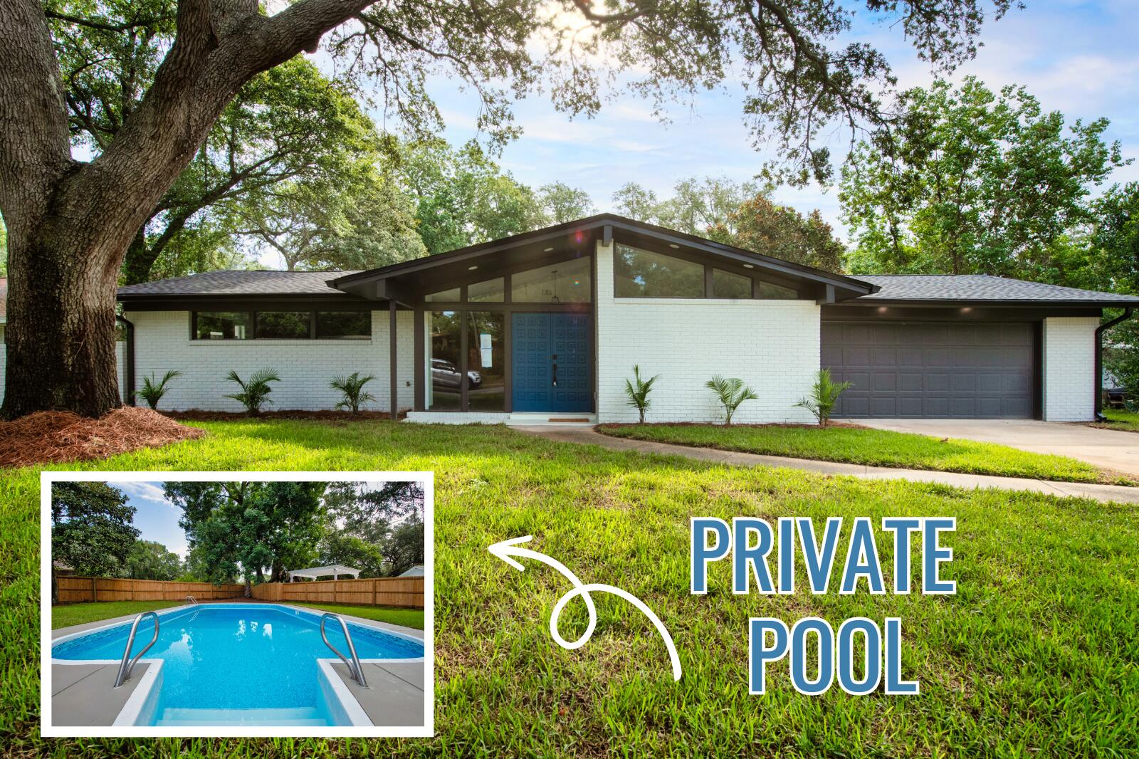 Brand New POOL home in the highly sought-after Overbrook community one of the few neighborhoods with underground utilities. This fully renovated gem has undergone a complete transformation, leaving no detail untouched. From the brand-new electrical system, roof, insulation, and windows to the fresh drywall and stunning design, this home radiates modern elegance. Offering 3 bedrooms, 2 bathrooms and a flex room!Step outside and discover your own personal oasis with a cozy screened in sunroom & inviting in-ground pool, equipped with a new pump and liner. The backyard boasts a new privacy fence, lush sod, and sprinkler system, creating a private sanctuary for relaxation and entertaining.