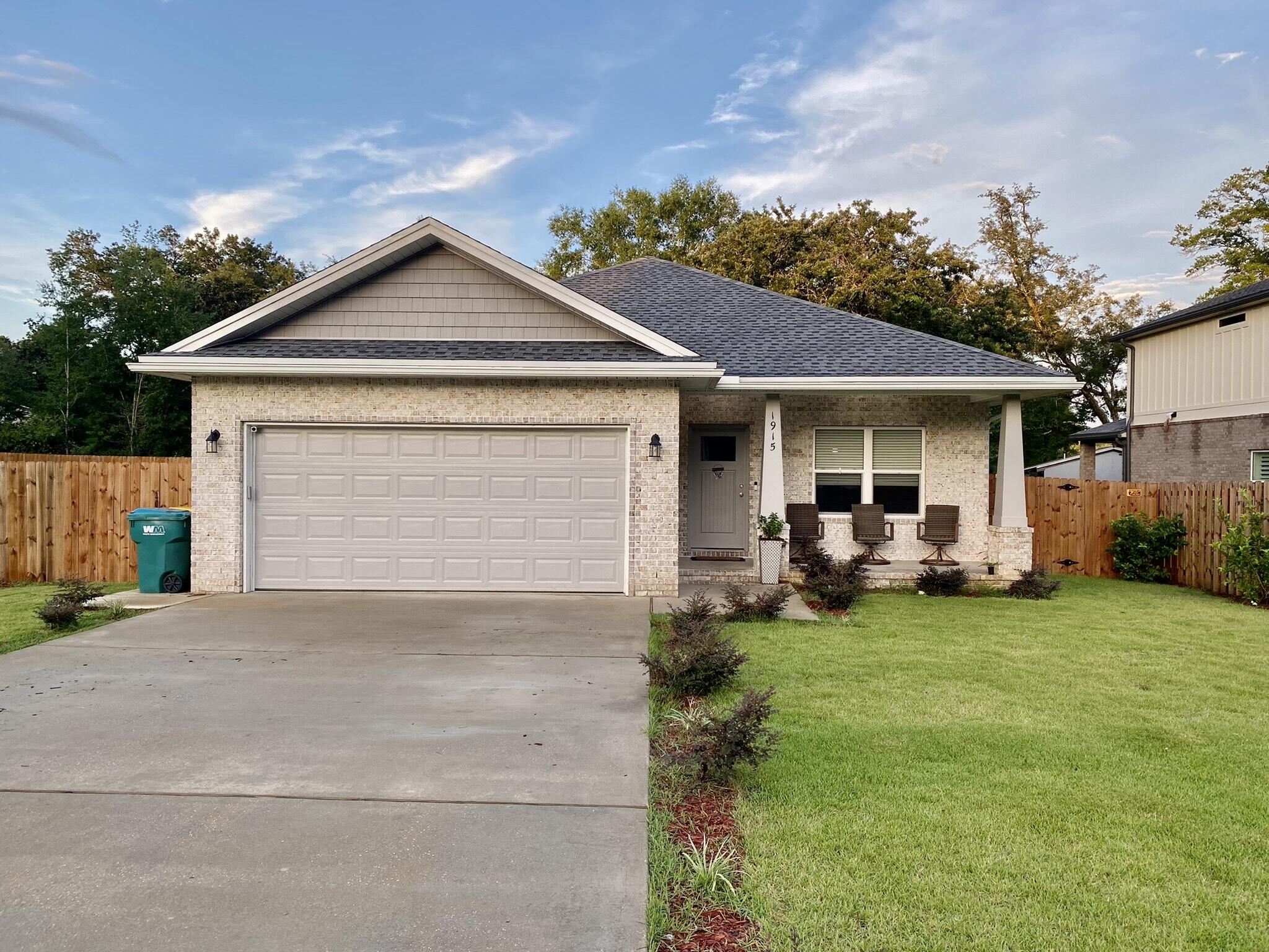 New home (built 2021) with fenced in yard & floor plan that maximizes space.- Sit on the front porch & watch the sunset over the trees.- Crown molding & Luxury Vinyl Planking flooring throughout home. - Kitchen has stainless steel appliances, tiled backslash & pantry.- Relax on the back porch under the refreshing air of the ''Leaf'' fan while enjoying the chirping of the birds or watching squirrels. - The master bedroom includes a walk in closet, two sinks, and extra closet in bathroom.- Washer & Dryer included- 2 Car Garage- 5 minute walk from Publix, Panera Bread, & more. - Coat & linen closetRent Criteria:- No smoking. No pets. No subleasing. Monthly income of 2x monthly rental. Must fill out prescreen and phone interview before viewing.