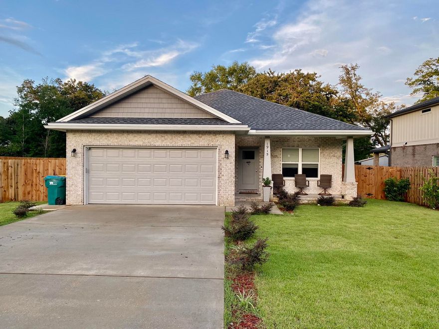 New home (built 2021) with fenced in yard & floor plan that maximizes space.- Sit on the front porch & watch the sunset over the trees.- Crown molding & Luxury Vinyl Planking flooring throughout home.  - Kitchen has stainless steel appliances, tiled backslash & pantry.- Relax on the back porch under the refreshing air of the ''Leaf'' fan while enjoying the chirping of the birds or watching squirrels. - The master bedroom includes a walk in closet, two sinks, and extra closet in bathroom.- Washer & Dryer included- 2 Car Garage- 5 minute walk from Publix, Panera Bread, & more.  - Coat & linen closetRent Criteria:- No smoking. No pets. No subleasing. Monthly income of 2x monthly rental. Must fill out prescreen and phone interview before viewing.