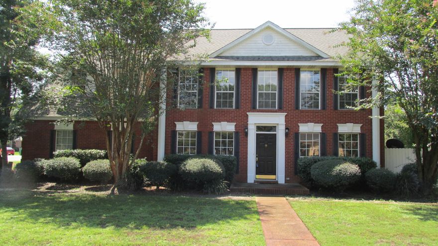 This home is available for a lease Now - May, 31 2017.Stunning and spacious brick home tucked away in Windsor Forest off Indian Trail N. This home has ample room for you and your family. The gourmet kitchen opens to the family room and features travertine flooring, granite counters, custom cabinets and stainless steel appliances. The pantry offers plenty of storage space and you also have a desk area for homework or a workstation. There on the main floor, you will also find a family room, formal dining area, private sitting area, half bath and mud room. Upstairs you will find the four bedrooms and remaining two bathrooms. The master bedroom features cathedral beamed ceilings, a walk in closet, His and Her sinks, an enclosed shower and a separate garden tub are just a few